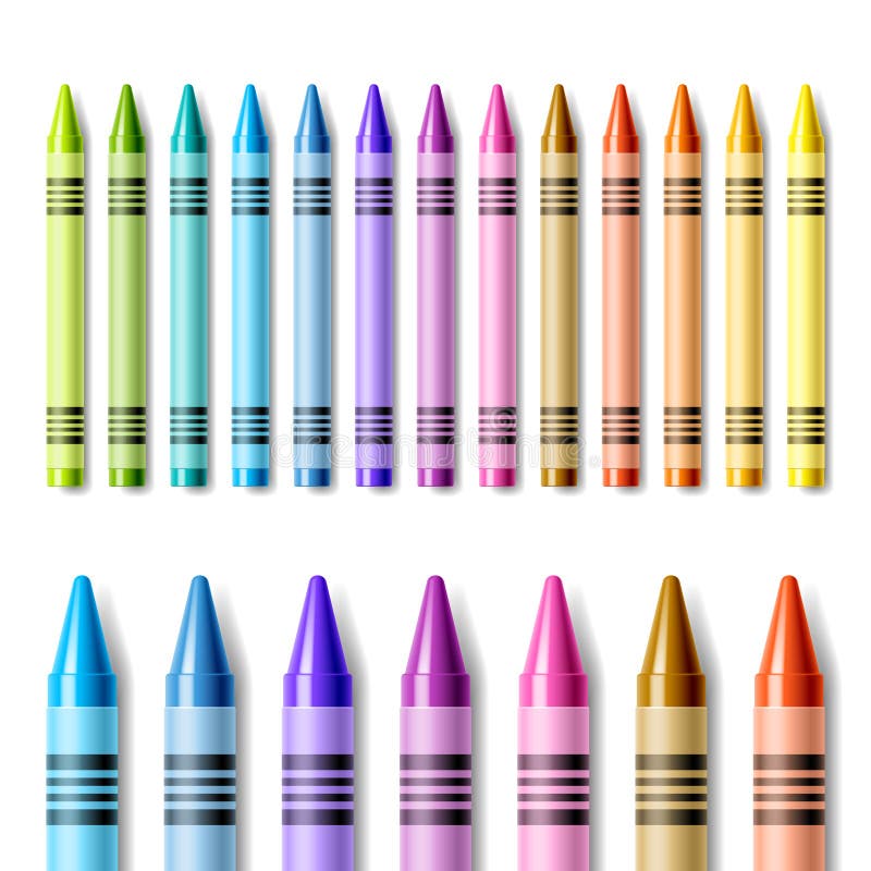 Colorful crayons