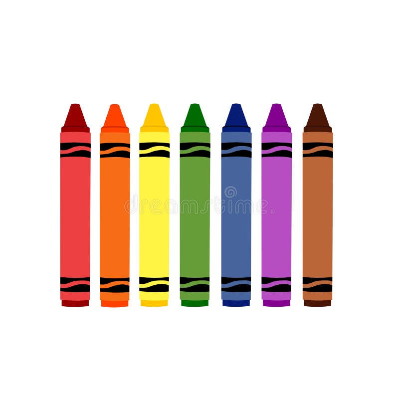 Colorful Crayons stock illustration. Illustration of office - 18924763