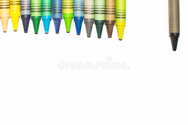 Line on crayons stock photo. Image of school, learn, colors 99248