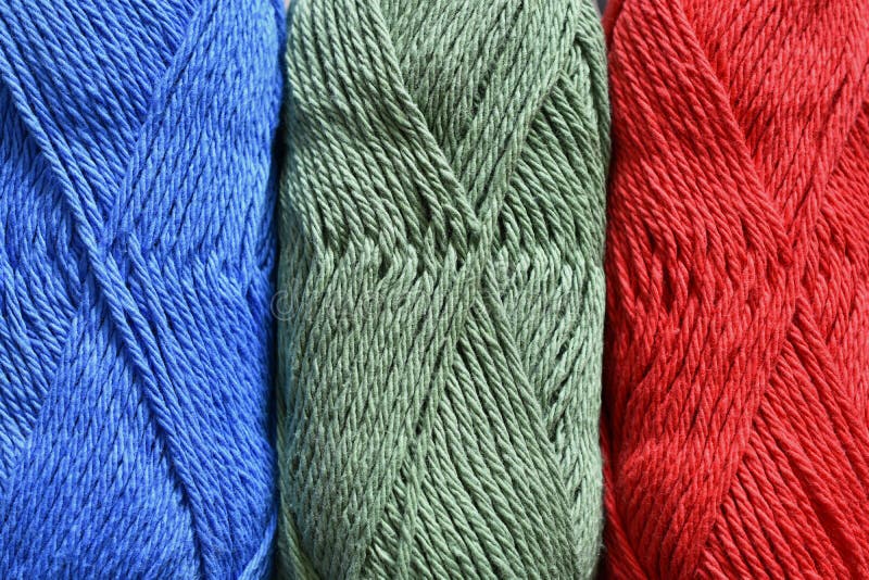 Colorful Crochet Cotton Yarn Abstract Stock Photo Image of color
