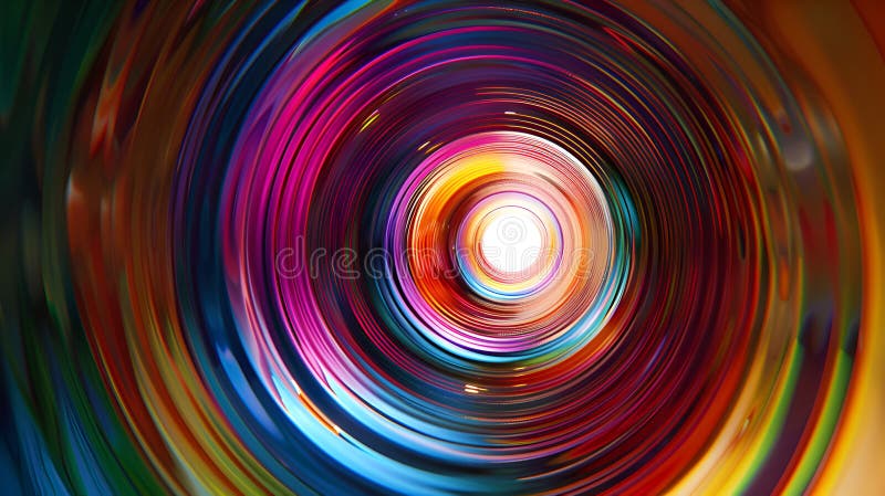 Colorful cylindrical tunnel vector illustration