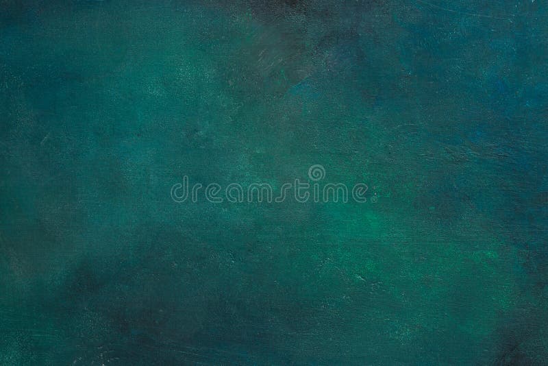 Colorful dark blue-green painted wooden board. Abstract background.  Flat lay