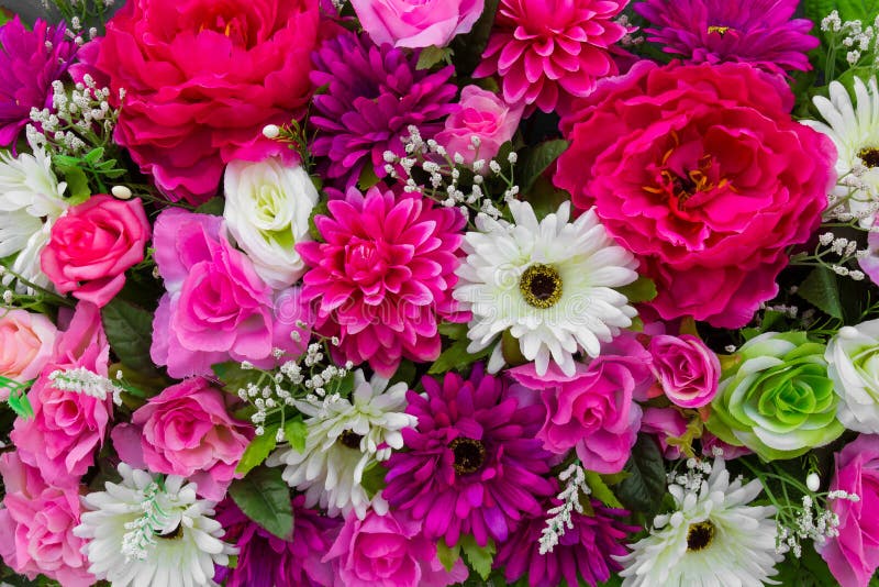 Colorful decorative flowers