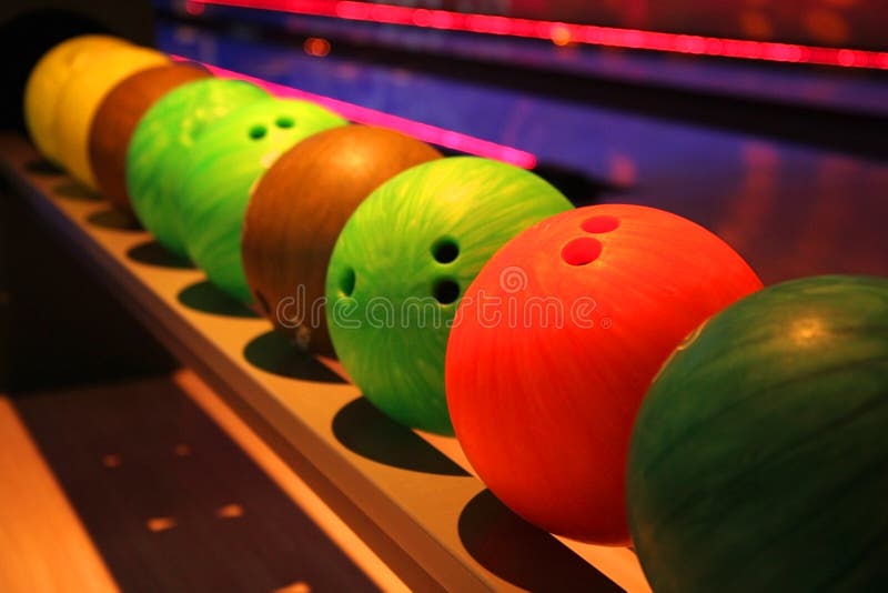 Selective Focus Of Bowling Shoes, Ball And Free Stock Photo and Image