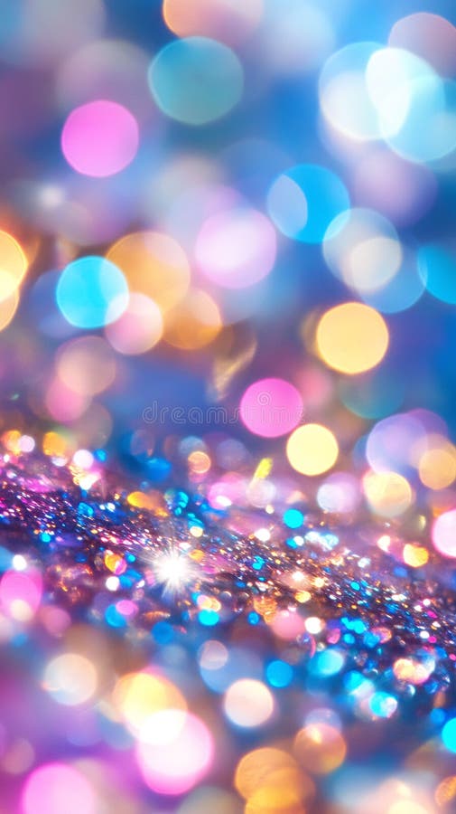 Colorful Disco Lights Sparkle Against a Vibrant Glittering Background royalty free stock images