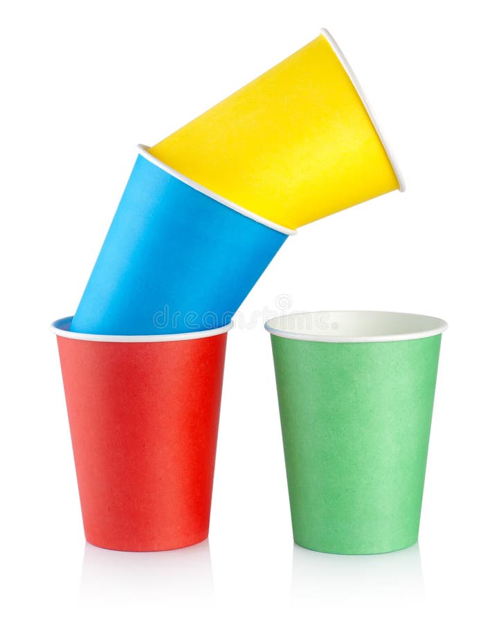 Disposable Plastic Colored Cups Stock Image Image of kitchen, descriptive 14501953