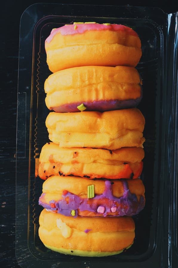 Colorful donut stock images