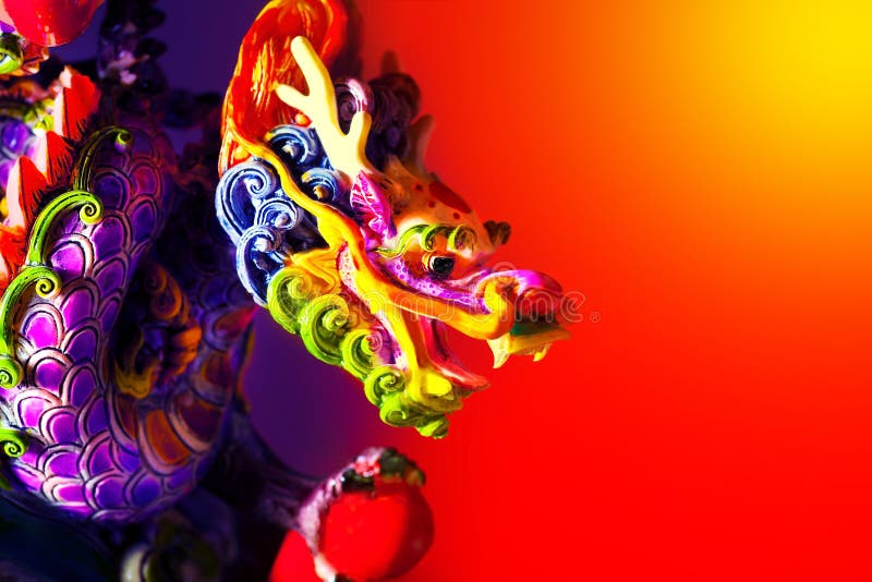 Download Colorful dragon stock photo. Image of border, astrology - 22439078