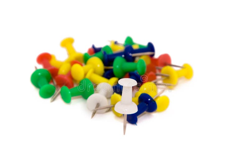 A Colorful Drawing Pins Stock Photo Image Of Group Equipment 10849450