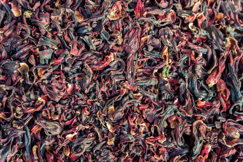 Colorful Dried Fruit Tea Leaves for the Whole Frame Stock Photo Image