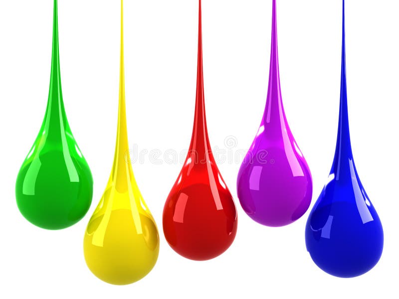 Colorful drops