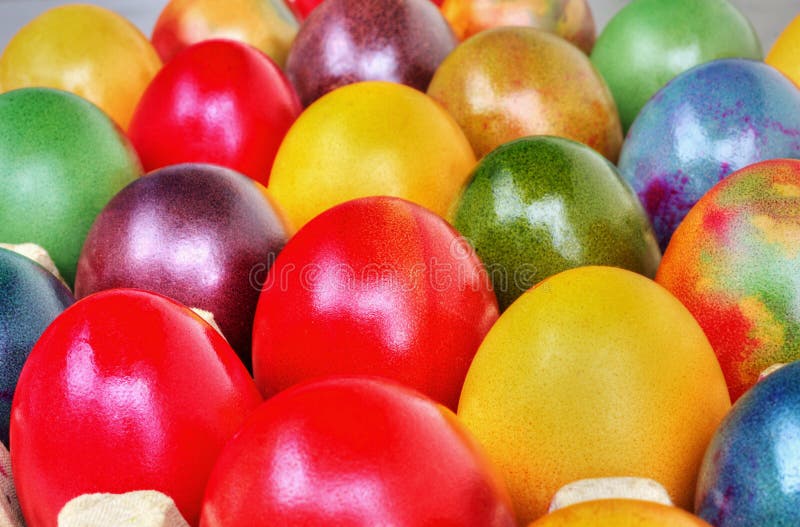Colorful Easter eggs stock photo. Image of multi, food - 39925068