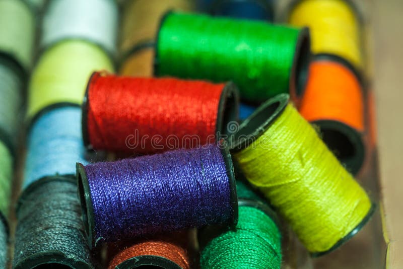 Colorful Embroidery Threads Stock Image Image of machine, dressmaker