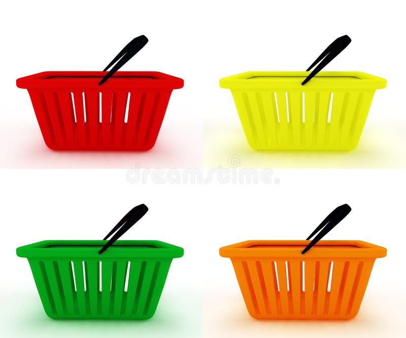 Yellow Empty Shopping Basket Stock Illustrations – 950 Yellow Empty ...
