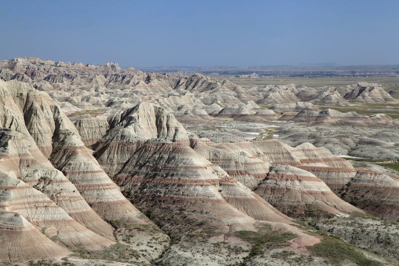 Colorful Eroded Landscape of the Badlands of South Dakota