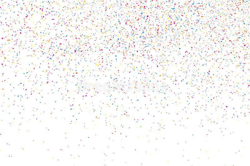 Colorful Explosion Confetti Colored Glitter Sprinkles Stock Vector