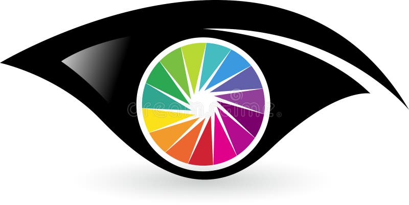 Colorful eye logo