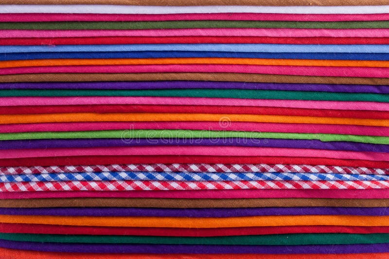 Colorful fabric as a vibrant background image royalty free stock photo