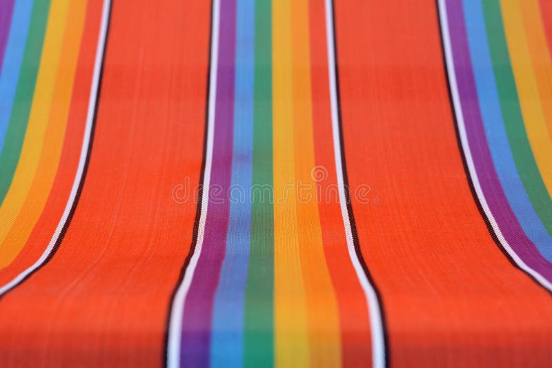Colorful Fabric Texture from Beach Chair Stock Photo Image of line