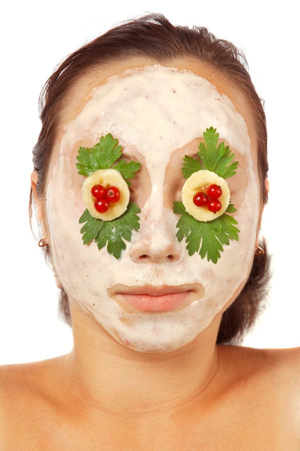 Colorful facial mask isolated