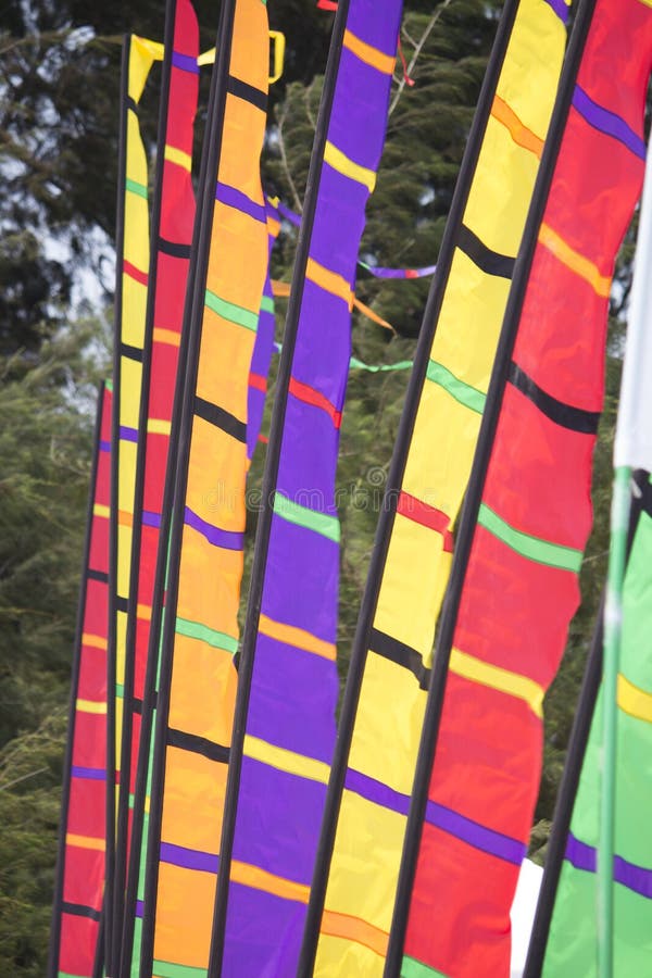 Colorful festival flags