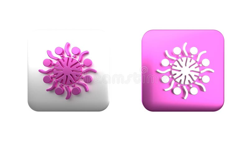 Colorful Firework icon isolated on white background. Concept of fun party. Explosive pyrotechnic symbol. Square button vector illustration