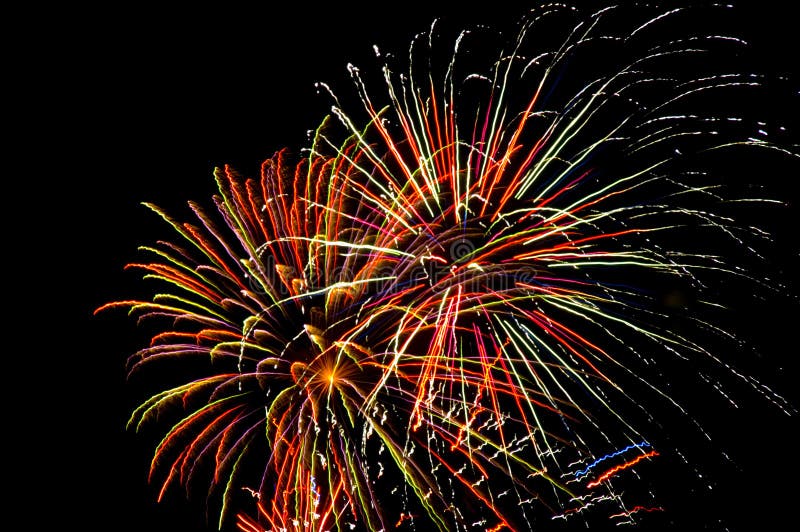 Colorful Fireworks Display royalty free stock images