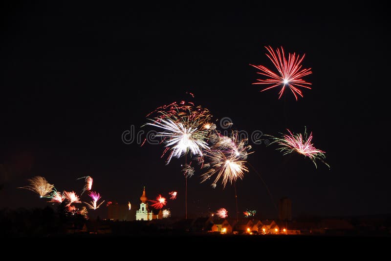 Colorful fireworks