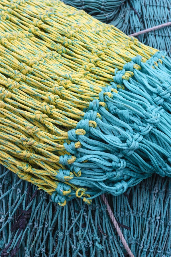 Colorful fishing nets stock photo. Image of green, outdoor 34154796