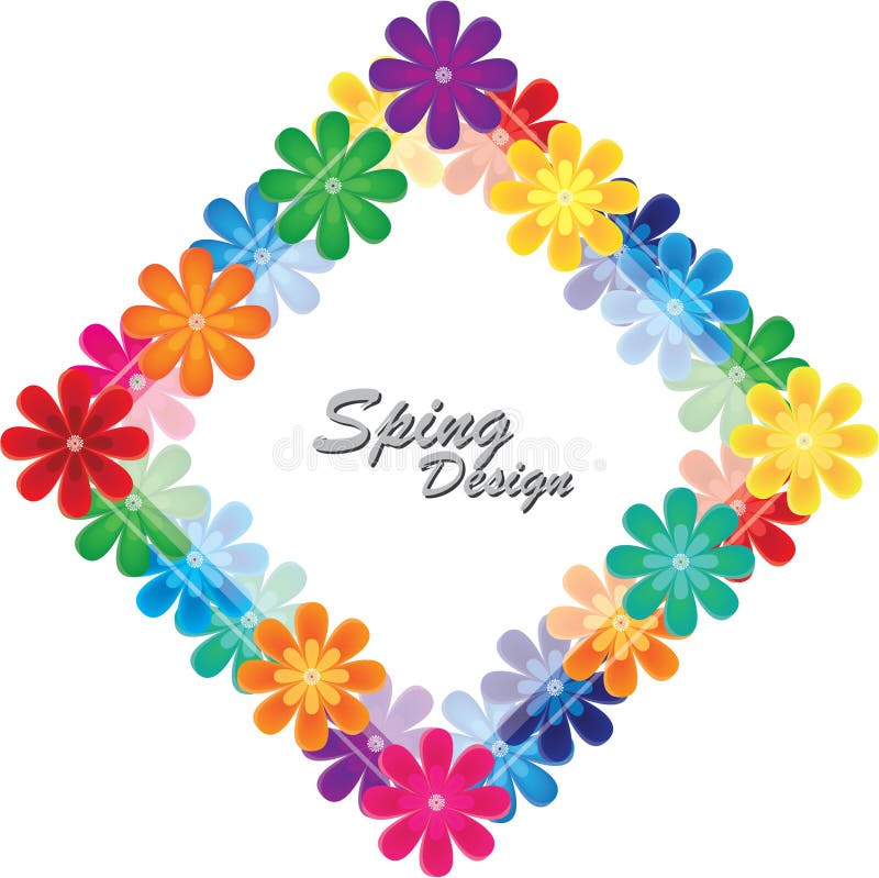 Colorful Flower Vector Background Design Stock Vector Illustration of