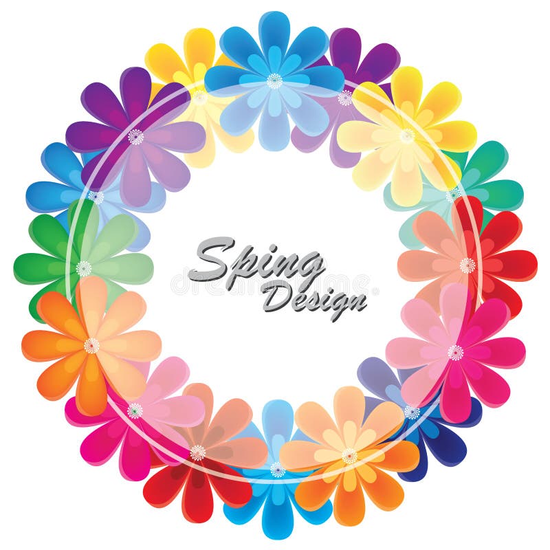 Colorful Flower Vector Background Design Stock Vector Illustration of motion, background