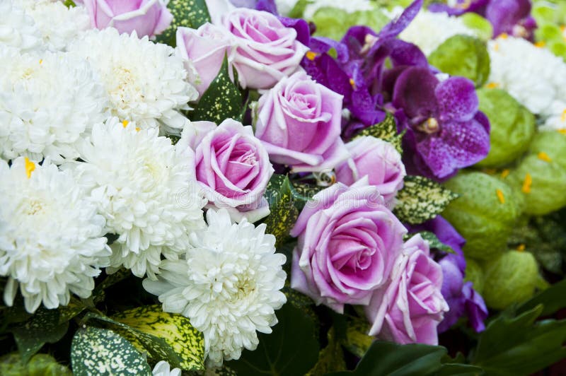 Colorful flower bouquet. stock photo. Image of fruticosa 35984676