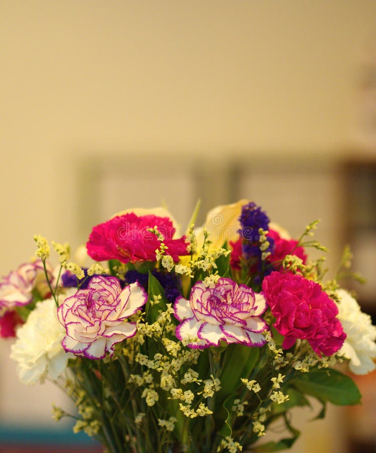 Colorful Flower Bouquet , CloseUp. with a Natural Light Stock Image Image of pink, flower