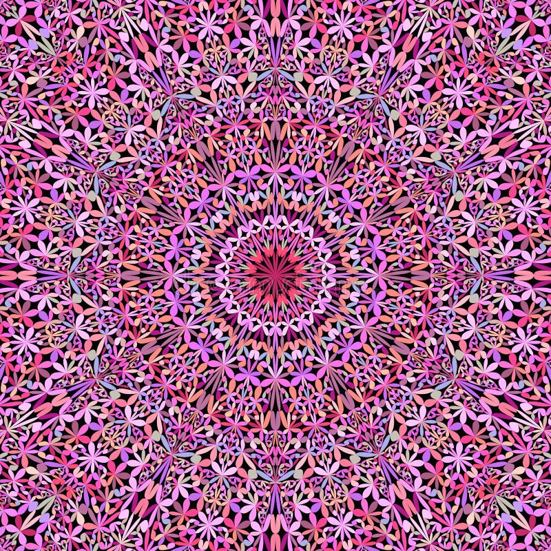 Colorful Flower Mandala Pattern Background - Bohemian Wallpaper  Illustration Stock Vector - Illustration of decor, folkloric: 148146129
