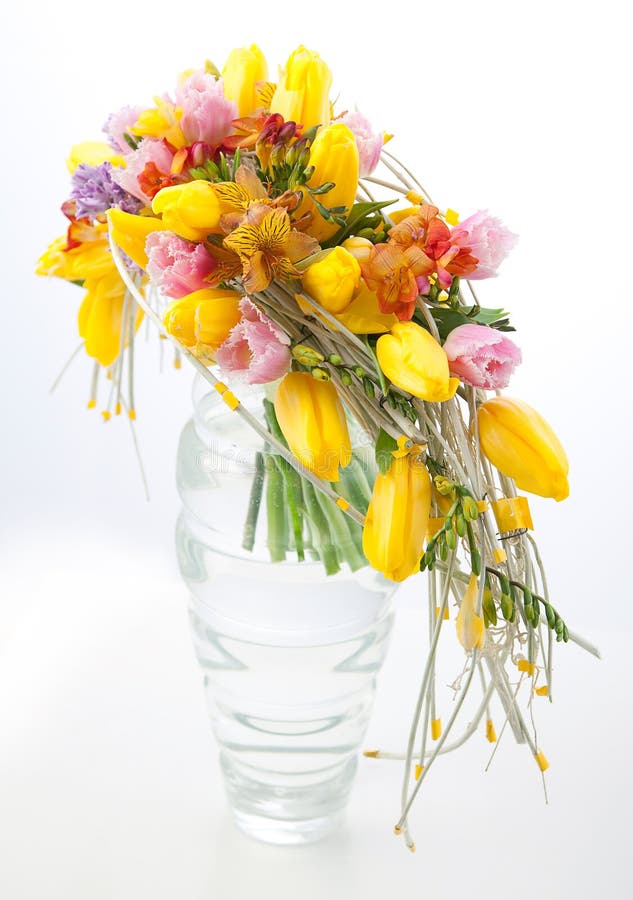 Colorful flowers bouquet arrangement centerpiece