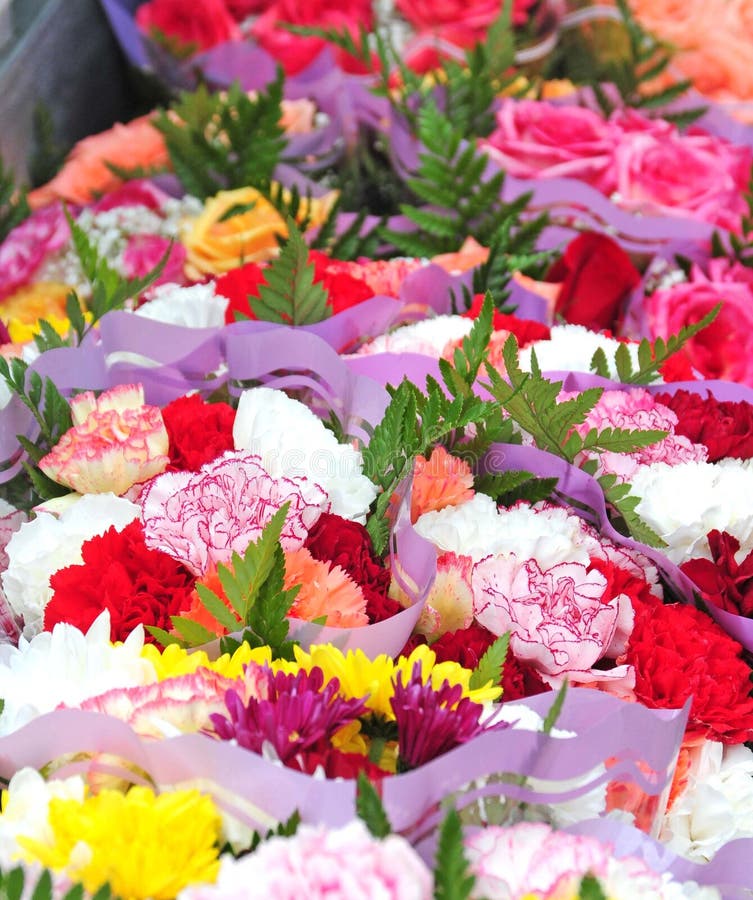 Colorful Flowers Bunch Picture. Image 8039860