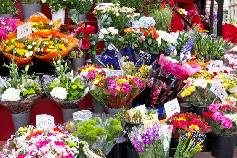 Colorful Flowers in a Flower Shop Stock Image - Image of color, season ...