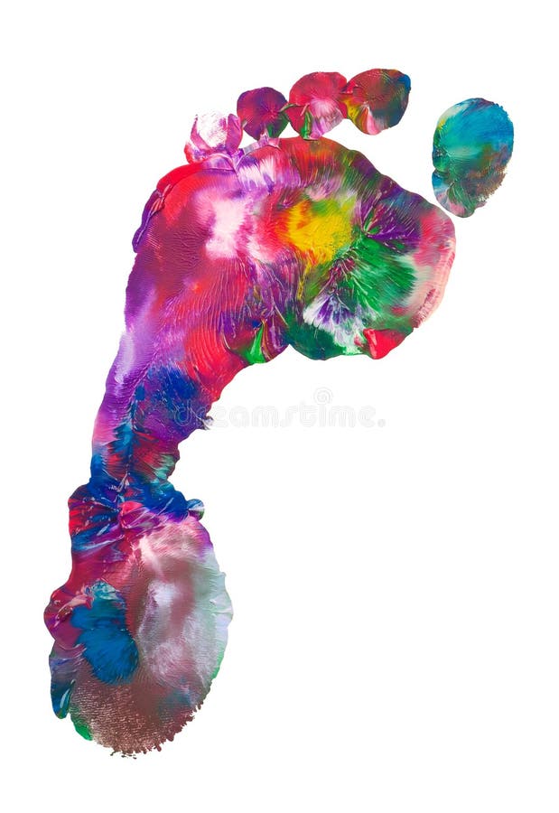 Colorful foot