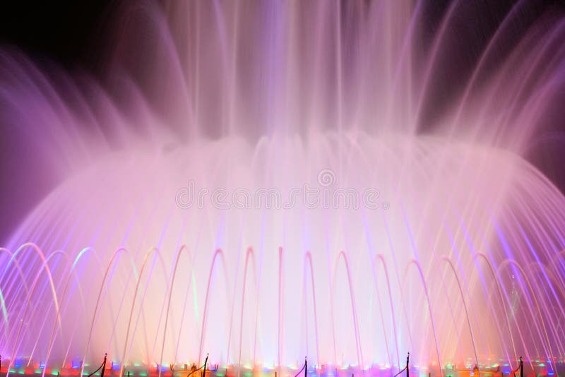 Colorful fountain