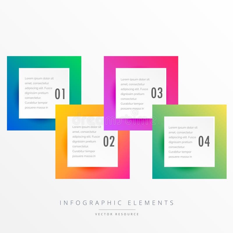Four squares logo design grid can be used Vector Image