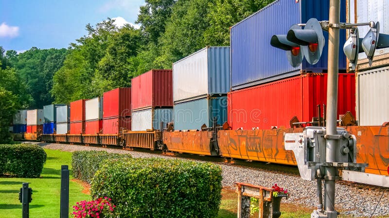 Colorful Freight Train