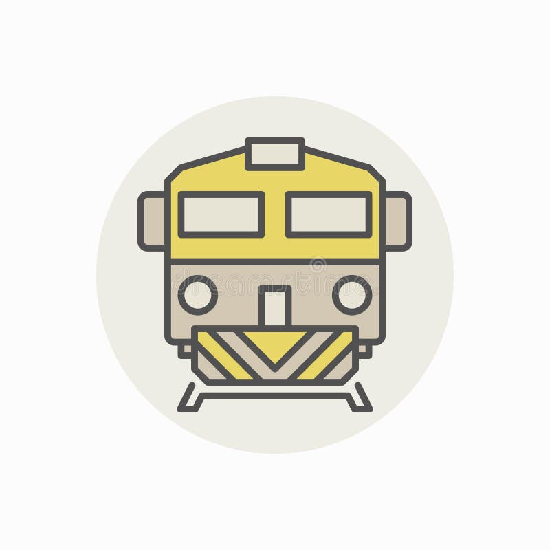 Colorful Freight Train Icon Stock Vector Illustration of vector, icon