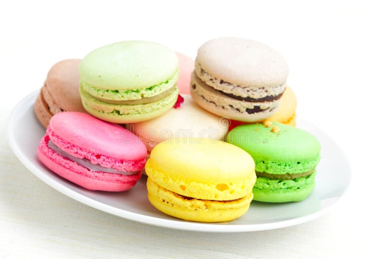 Colorful french macarons stock image. Image of macaroons - 24085137