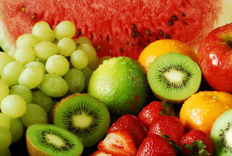 Colorful fresh group of fruits royalty free stock photos Colorful fresh group of fruits royalty free stock photos