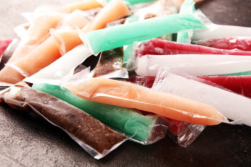Colorful Frozen Fruit Bar Ice Pops Stock Photo Image of cool, frozen 118592550