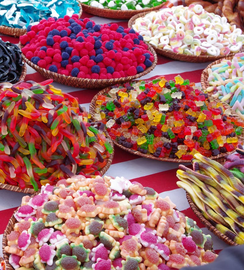 Colorful Fruit Jelly Candies Stock Photo Image of bright, orange