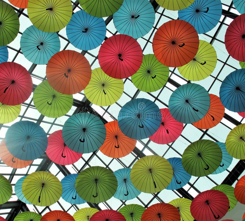 143 Umbrella Decoration Hanging Ceiling Stock Photos Free & Royalty