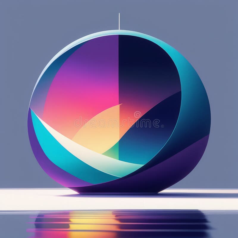 Colorful geometric background. 3d rendering render. modern abstract shape vector illustration