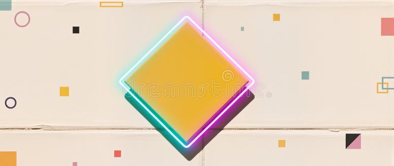 Colorful geometric patterns create a vivid abstract artwork royalty free illustration