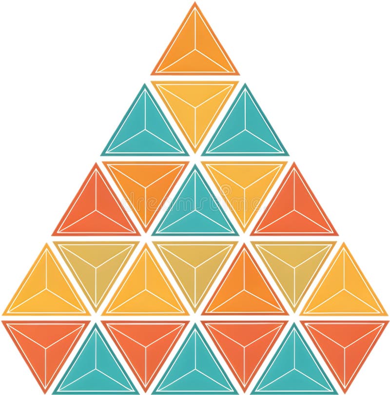Colorful geometric patterns creating vibrant abstract visual designs for modern art. vector illustration